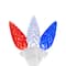 16.5ft. Patriotic LED C6 Faceted Christmas Light Set